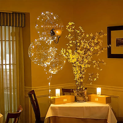 7 globos de burbujas LED que brillan, decoraciones multifuncionales para celebraciones, adecuadas para cumpleaños, aniversarios, Día de San Valentín, Navidad y eventos de verano.