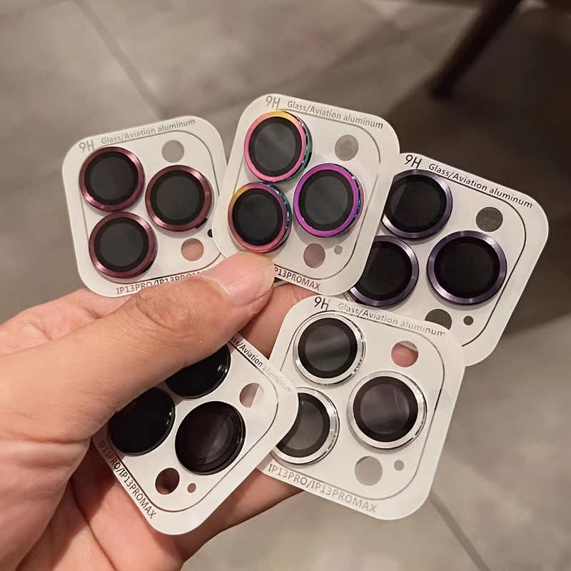 Compatible con para for iphone 16 Pro Max, película de lentes coloridas, alta definición para for iphone 15Pro, cámara 14, película protectora para lentes 13/12/11.