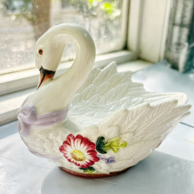 Jabonera en forma de cisne, 1 pieza, colores vivos, realista y muy exquisita