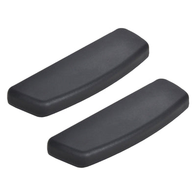 Accesorios de reposabrazos para silla de oficina con superficie de TPU, reposabrazos deslizantes 2D, superficie de silla de oficina, reposabrazos de plástico, superficie de accesorios, un par de superficies de reposabrazos deslizantes negras.