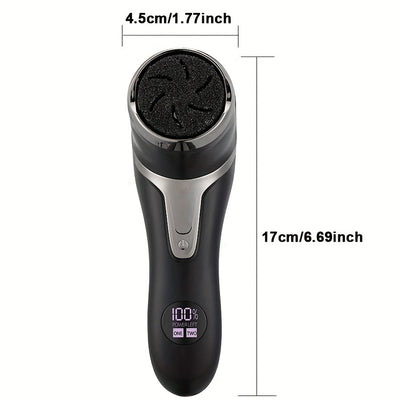 Removedor Eléctrico de Pies Recargable con Cabezales de Lijado Sustitutos, Herramienta Portátil para Pedicura Electrónica, Kit Profesional de Cuidado de Pies para Cutículas Muertas y Grietas Duras en Color Beige Claro