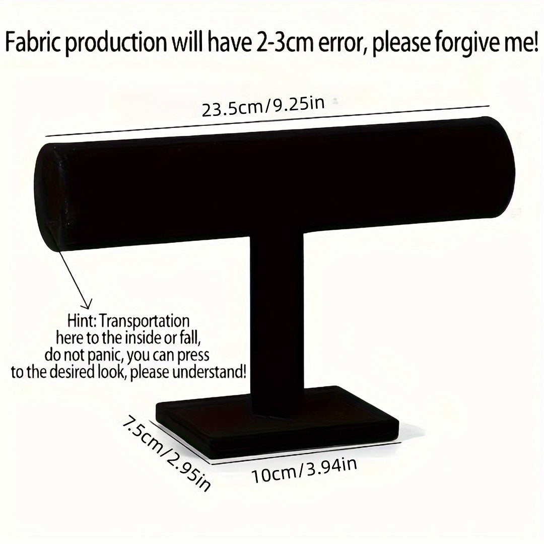 1pc Elegante Soporte de Exhibición Ovalado para Joyería - Organizador Multiusos con Superficie Forrada en Tela Suave, Almacenamiento de Escritorio para Pulseras y Manillas - Perfecto para Hogar, Boutique, Decoración de Salón, Expositor de Brazaletes, Por