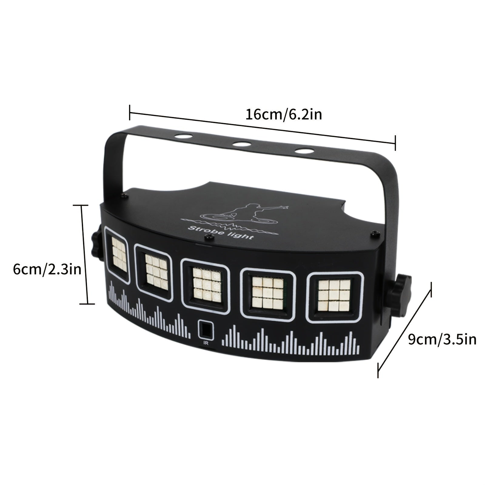 Reflector de Rendimiento LED para Escenario, Luz Estroboscópica Activada por Sonido para Ambiente de Bar en KTV, Lámpara Giratoria y Decorativa de Colores