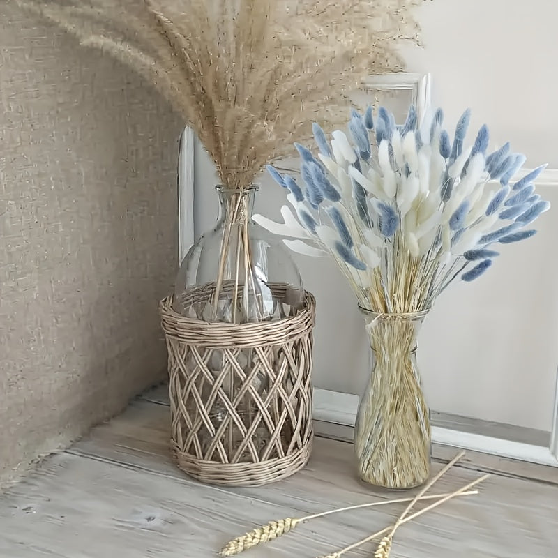 40 piezas de hierba artificial cola de liebre, decoración primaveral BOHO para jarrón, bodas, fiesta de San Valentín, ramo decorativo para hogar, sala u oficina, flores artificiales falsas, arreglo floral para mesa en exteriores
