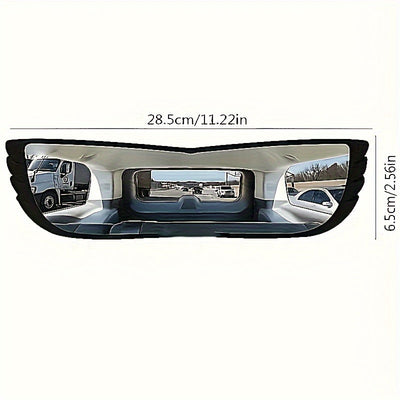1 ud Espejo Panorámico de Ángulo Ultra-Ancho para Auto - Mejora la Seguridad con Diseño Interior Curvado, Amplio Campo de Visión y Elimina Puntos Ciegos para una Experiencia de Conducción más Segura