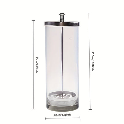 Vaso de Esterilización para Herramientas de Belleza, Botella de Desinfección para Salón de Peluquería, Vaso de Agua Estéril para Cuidado de Uñas, Botella de Vidrio para Esterilización