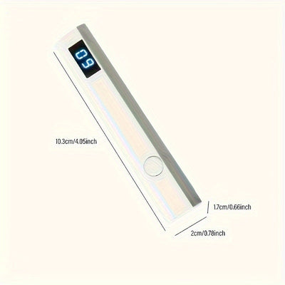 1pc Mini USB LED Lámpara Secadora de Uñas de Gel - Curado Rápido, Compacto, Portátil, Herramienta de Manicura de Eficiencia Energética para Esmalte de Gel - Perfecto para Uso Doméstico y de Salón - Batería Recargable de 180mAh, Carga USB, ≤36V