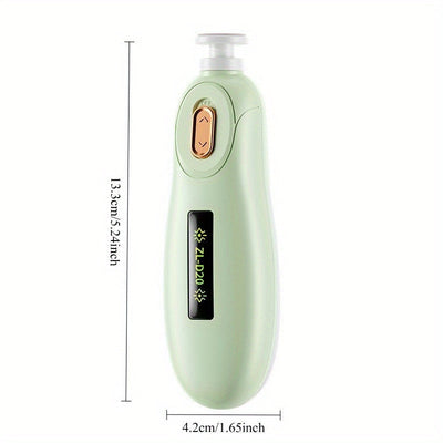 Cortadora de uñas eléctrica & - 20000 RPM, velocidad super rápida, diseño hipoalergénico para manos y pies, 2 en 1, cuidado de uñas de manos y pies con 3 modos (vibración/masaje/limpieza profunda), cuidado de uñas, diseño elegante de cortadora, motor sua