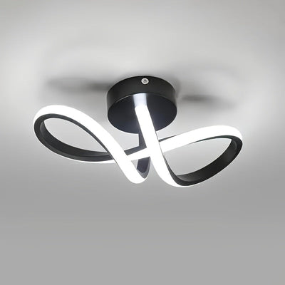 Lámpara de techo LED moderna con 3 ajustes de temperatura de color (3000K, 4500K, 6500K) - Diseño elegante en blanco y negro, ideal para sala, dormitorio, cocina, ático, pasillo y balcón, luz de techo moderna|Diseño delgado|Construcción duradera en metal