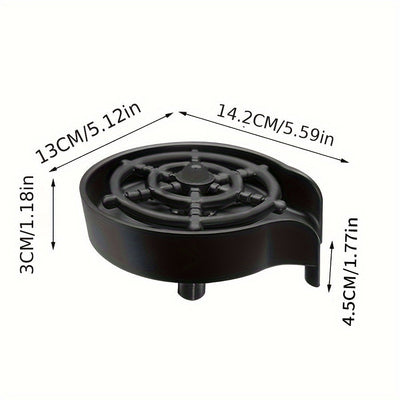 1pc Lavadora de Vidrio y Botellas de Fácil Limpieza con Diseño Innovador de Copa - Accesorio de Grifo de 50cm, Rociador de Alta Presión para Enjuague Rápido, Ahorro de Energía y Agua, Material ABS Duradero - Accesorio de Cocina Perfecto