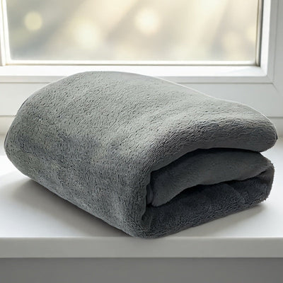 Toalla Extra Grande de Alta Absorción y Secado Rápido - Toallas Ultra Suaves de Calidad Hotelera, Súper Suaves y Altamente Absorbentes, Ideales para Baño, Ducha o Piscina. Juego de Toallas Premium en Color Sólido Gris, Azul y Marrón