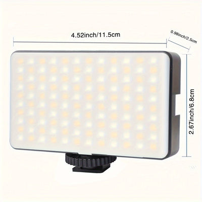 Luz de Video LED RGB ZOMEI WL-R2 - Portátil, Recargable, Panel de Luz para Cámara con Color Completo de 0-360°, CRI 95+, Temperatura Ajustable (2500-9000K), Brillo Regulable para Vlogging, Fotografía y Transmisión en Vivo
