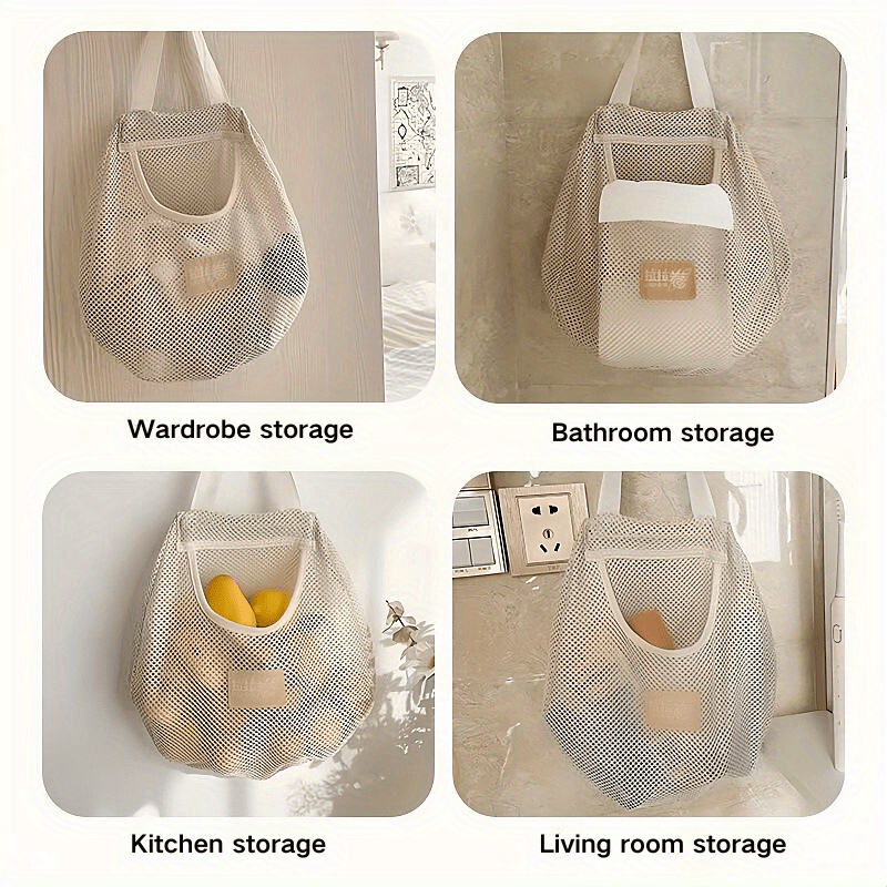 Bolsa de almacenamiento colgante de lienzo al estilo japonés para calcetines y ropa interior - Montaje en pared, sin taladro, organizador de dormitorio, solución multifuncional para ahorrar espacio para varios tipos de habitaciones, esenciales para el do