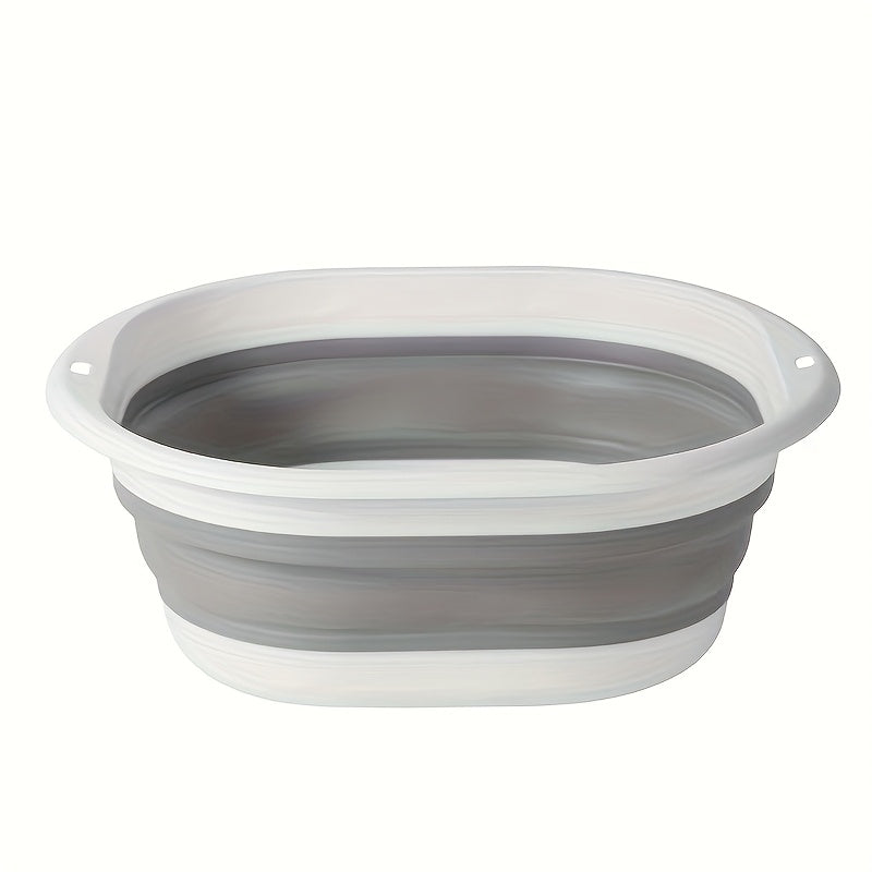 Baño de pies portátil plegable, bañera de plástico reforzado sin batería, inodoro, ideal para uso en casa, dormitorios, viajes, lavado de manos y pies, cuidado personal, herramientas de manicura y productos de spa para los pies
