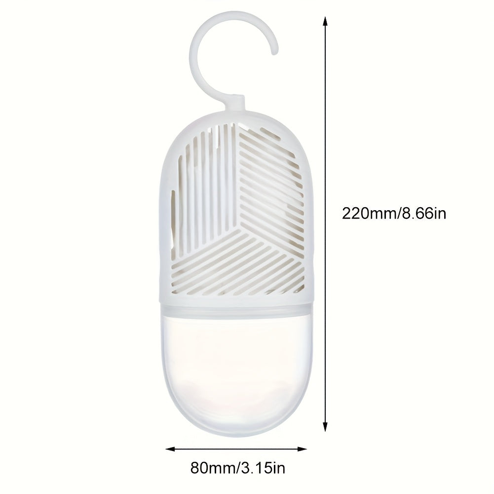 3/5/8 piezas de cajas y bolsas de secado reutilizables de PVC que absorben la humedad - Bolsas transparentes anti-moho, adecuadas para armarios y baños, no requieren energía, accesorios de deshumidificación para armarios, diseño minimalista.
