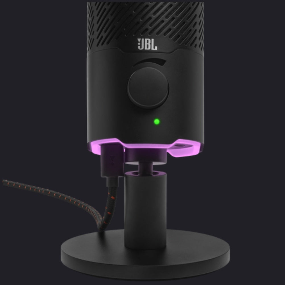 Quantum Stream Micrófono USB, Diseñado para Streaming, Grabación y Gaming con Silencio Fácil, Control de Volumen y Montaje Universal