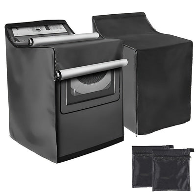 Fundas impermeables para lavadora de 210D Oxford con recubrimiento de plata - Protector de lavadora a prueba de polvo para exteriores, sin batería, material de plástico, 1pc