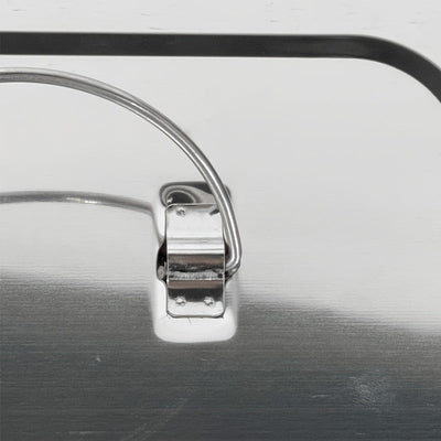 Caixa de desinfección de acero inoxidable, bandeja para herramientas, dos opciones sin agujeros y con orificios de ventilación, resistente a la corrosión, ideal para almacenar herramientas de uñas, tatuajes, instrumentos dentales, etc