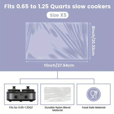 30/20/10 piezas de fundas para cocineros lentos 8"x11" - Fáciles de limpiar, duraderas y resistentes al calor para la cocina de Navidad, Acción de Gracias, Pascua, Día de la Madre y Día del Padre, esenciales para la cocina de vacaciones, vajilla decorati