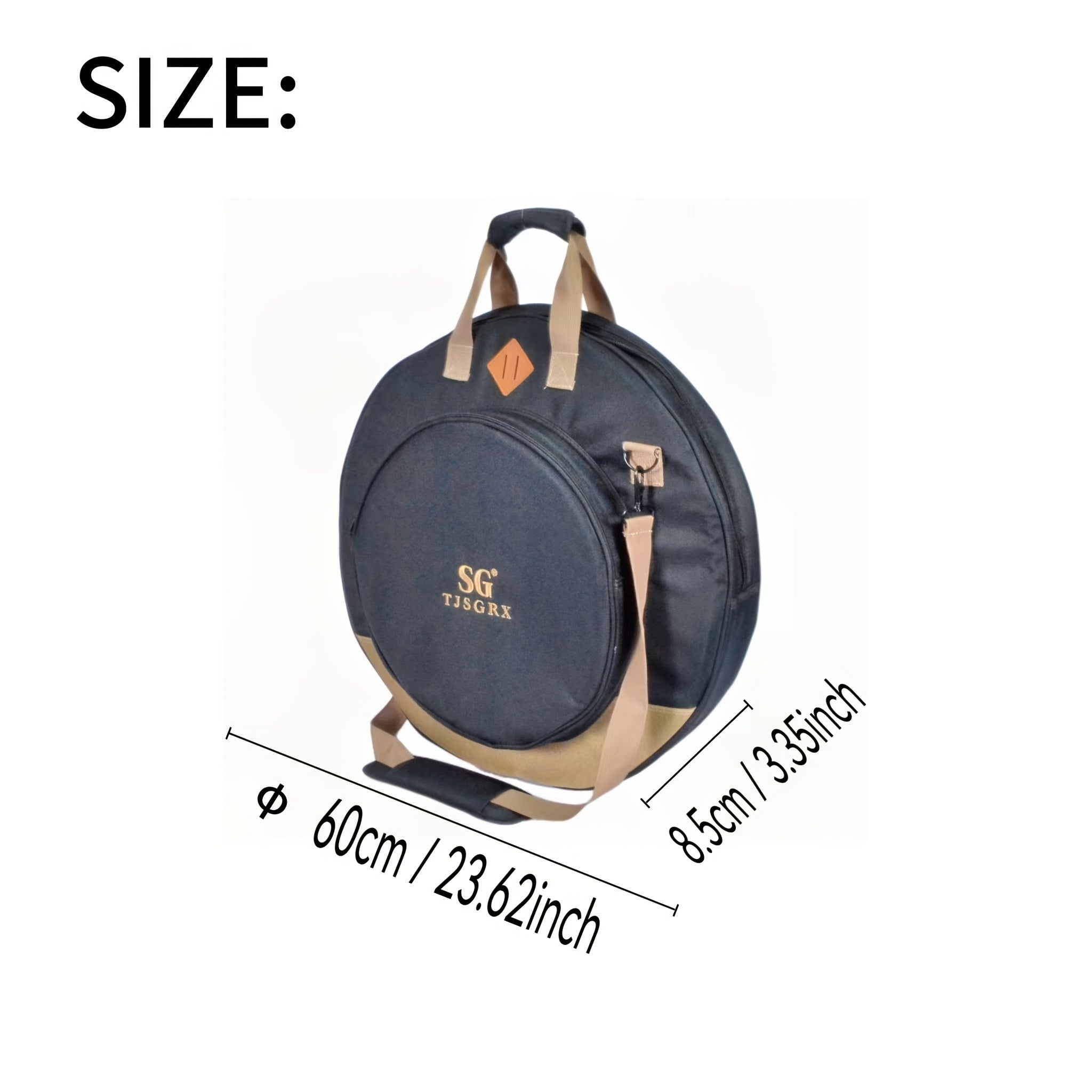 Una nueva bolsa de cimbales de 22 pulgadas, diseñada para profesionales y principiantes, puede contener hasta 7 cimbales, lo que la hace conveniente para todos los músicos que la llevan durante los espectáculos.