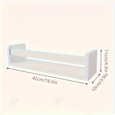 Estante de almacenamiento para niños, estante flotante montado en la pared, estante de madera sólida blanco para decoración de dormitorio, utilizado para almacenar libros, juguetes y decoración.