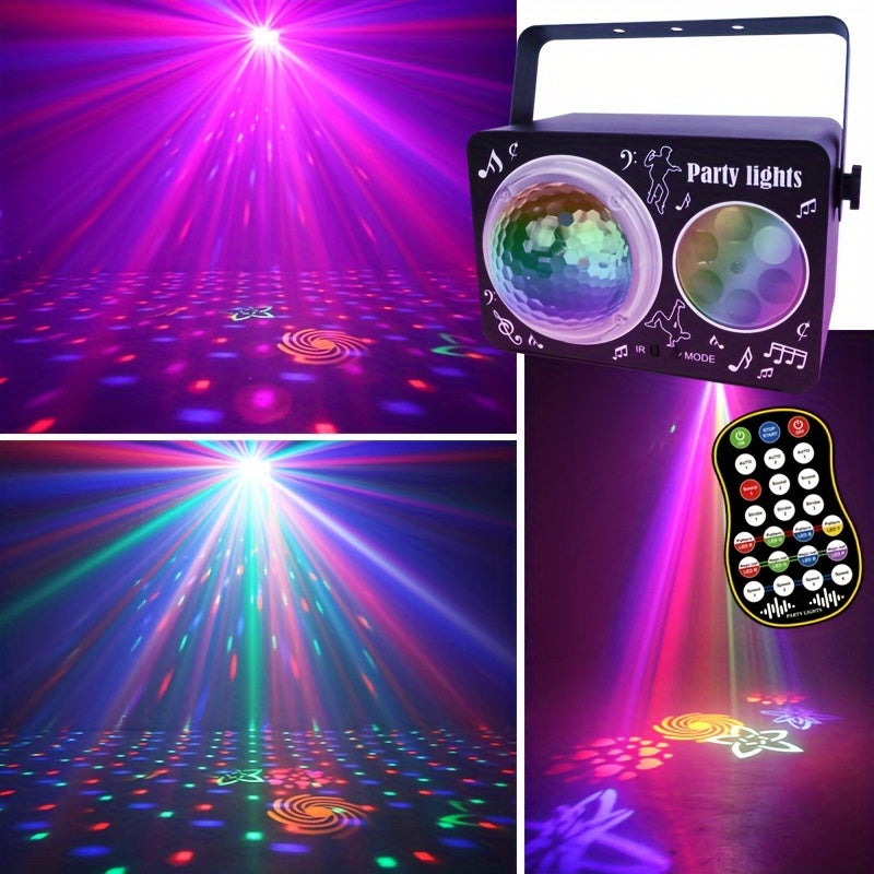Luces de fiesta LED USB YSH - Patrones de luces coloridas y parpadeantes, modo DJ activado por sonido, ideal para fiestas en interiores, bares, restaurantes y discotecas, decoración festiva para vacaciones y eventos, iluminación de eventos | Luces de fie