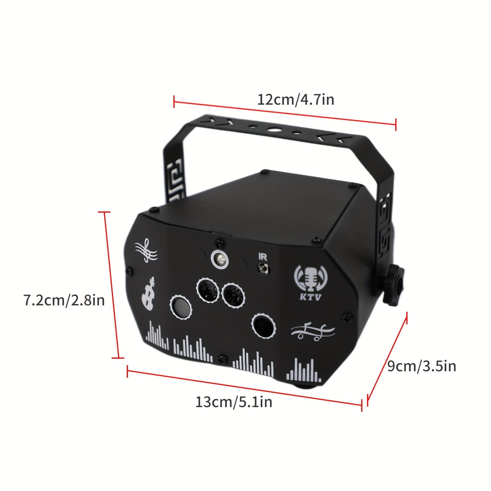 1-Pack Luces DJ con Control Remoto Alimentadas por USB - Iluminación LED RGB Cambiante para Escenarios, Fiestas, Bodas, Navidad y Diwali - Compatible con PC/Laptop (Sin Pilas Necesarias), Luces de Disco para Eventos, Decoración Vibrante, Alta Calidad, Id
