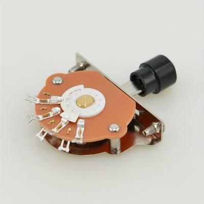 Interruptor de Guitarra Eléctrica Premium de 1 Pieza - Palanca Metálica de 5 Vías, Acabado en Bronce Antiguo, con Tornillos, Compatible con Interruptores de 12 y 24 Pines - Accesorio Esencial para Guitarristas