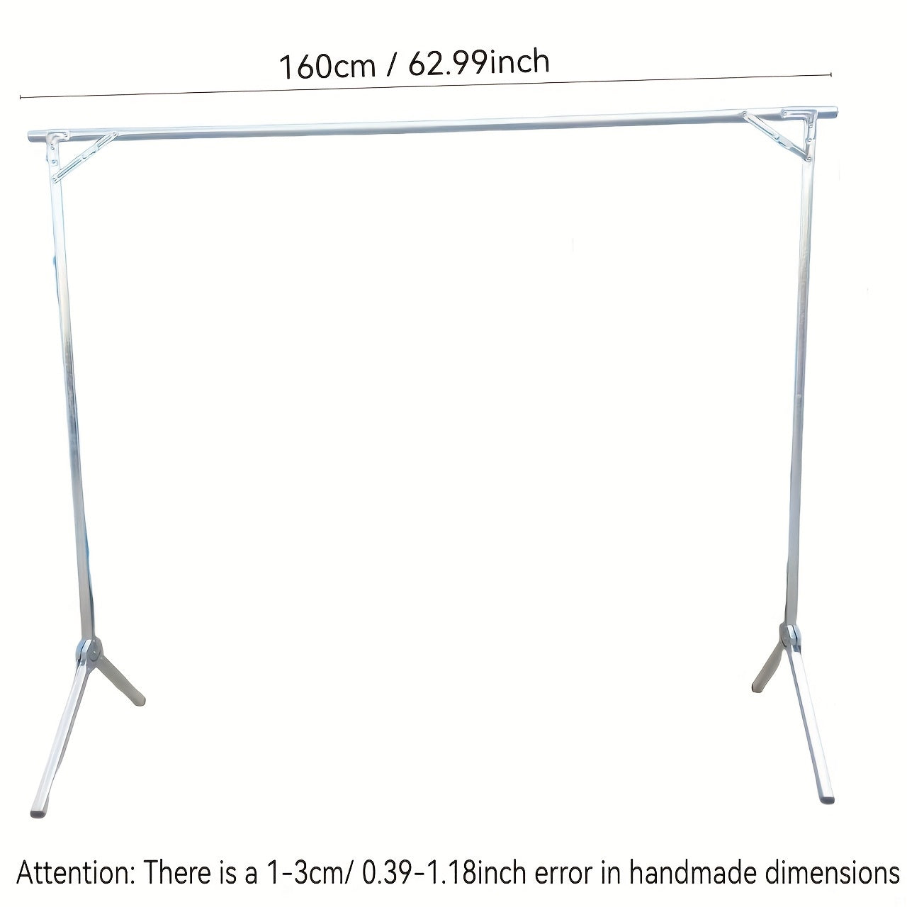 Perchero de Acero Inoxidable Independiente - Colgador Plegable con Altura Ajustable y Ruedas Bloqueables, Estante Resistente para Lavandería en Interiores y Balcón, Secado de Ropa