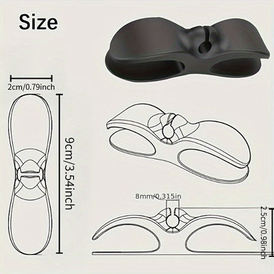 6 piezas de clips organizadores de TPU para utensilios de cocina, envolturas de cables y almacenamiento de electrodomésticos - Compatible con freidoras, licuadoras, cafeteras - Plástico duradero, no requiere baterías, organización de electrodomésticos |