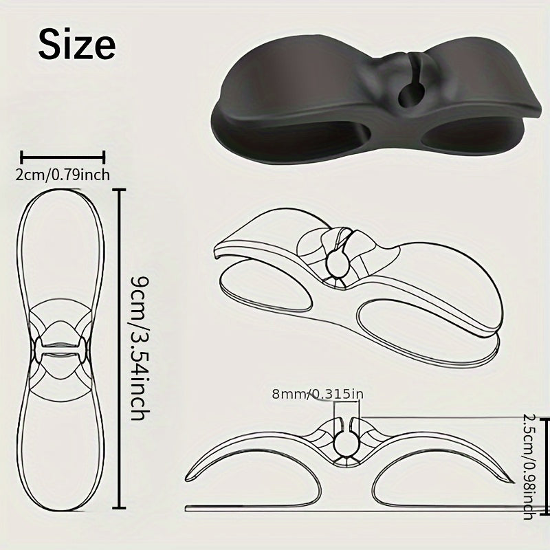 6 piezas de clips organizadores de TPU para utensilios de cocina, envolturas de cables y almacenamiento de electrodomésticos - Compatible con freidoras, licuadoras, cafeteras - Plástico duradero, no requiere baterías, organización de electrodomésticos |