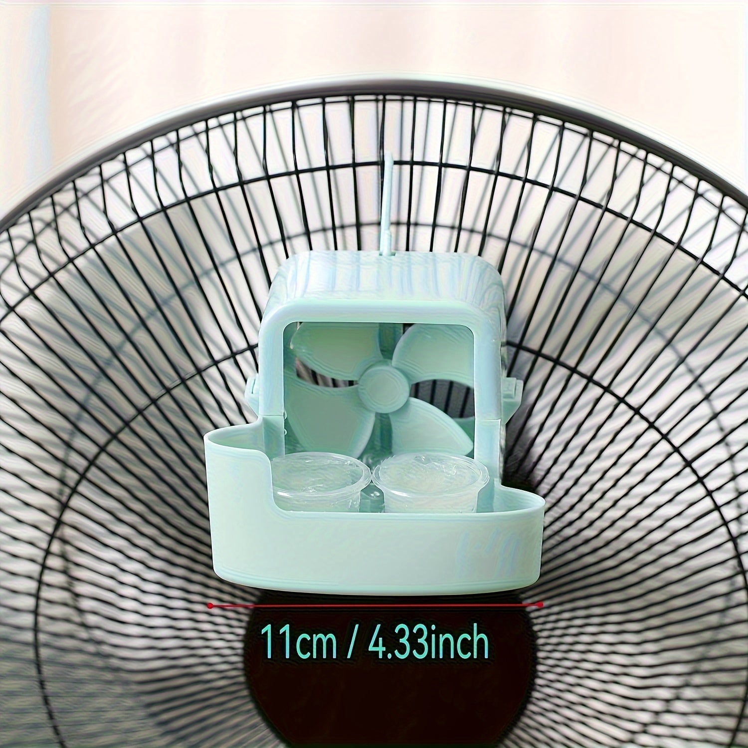 Ventilador portátil de clip, 1 unidad - Sin necesidad de taladro, diseño duradero de plástico con tecnología de aire frío para enfriamiento instantáneo, solución compacta y manos libres para el hogar, oficina o uso al aire libre, esencial para el verano,