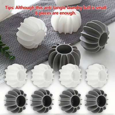 8pcs, Bola para Secadora de Ropa, Bola de Lavandería Reutilizable, Bola de Lavado para Lavadora, Bola Suavizante de Tela, Bola de Secado de Ropa, Bola Anti-enredos para Lavandería, para Reducir Arrugas, Suministros de Limpieza, Gadgets para el Hogar