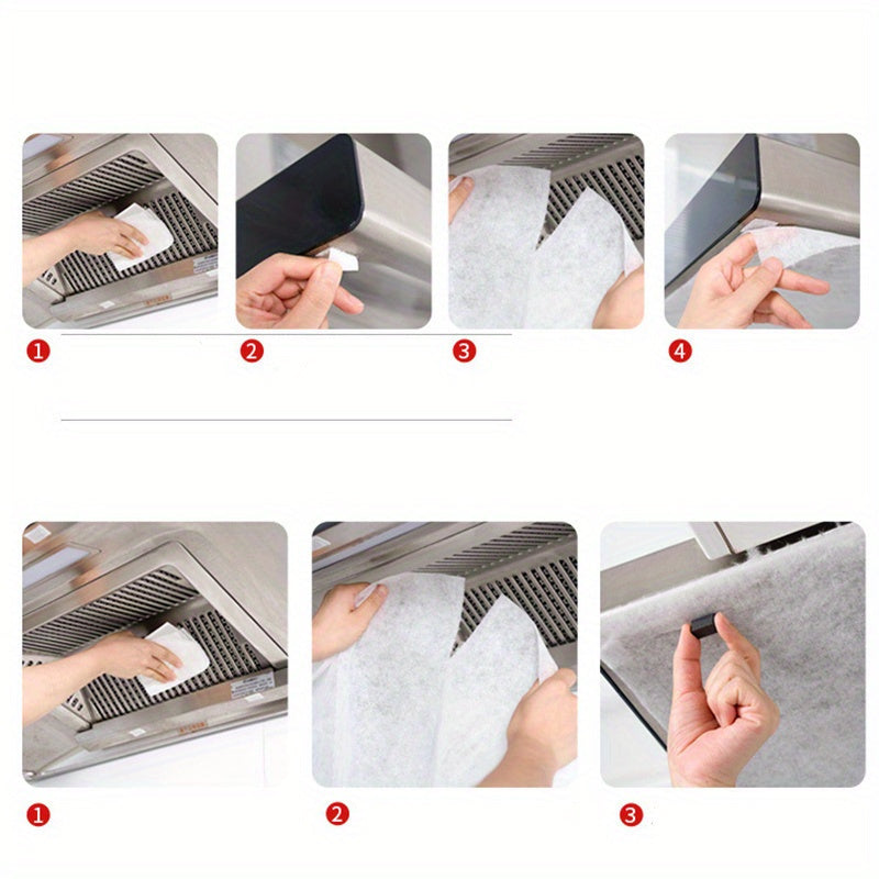 1pc Rollo de Filtro para Campana Extractora Ignífugo - Resistente a Altas Temperaturas, Absorbente de Aceite, Fácil de Instalar y Reutilizable, Material PE, Protege la Cocina de Grasa y Residuos