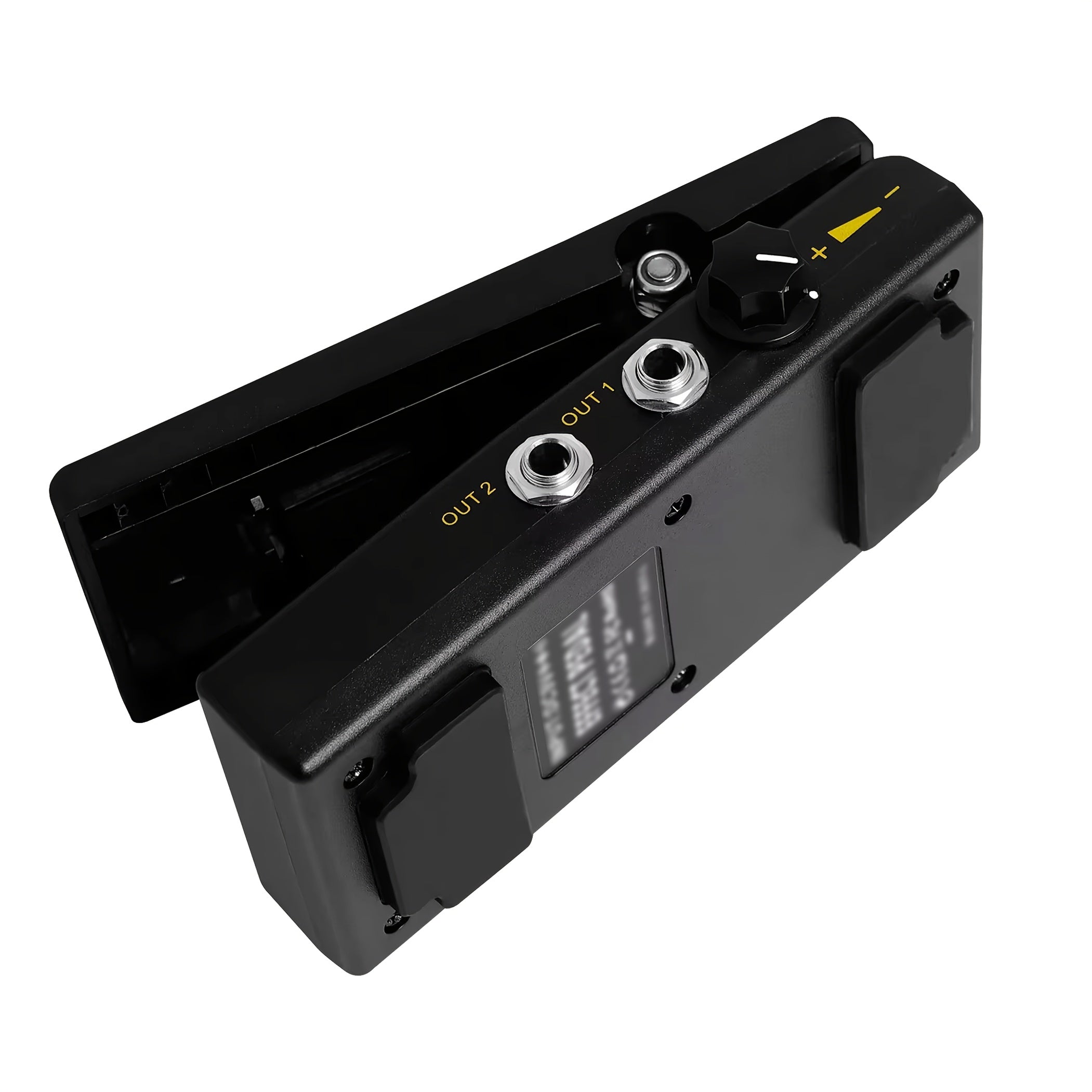 Pedal de volumen dual de AHAJII - Controles de aumento y reducción, señal analógica, pedal de efecto de guitarra negro para amplificadores de guitarra, DC 9-36V, no necesita batería, pedal de guitarra