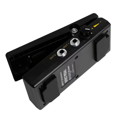 Pedal de volumen dual de AHAJII - Controles de aumento y reducción, señal analógica, pedal de efecto de guitarra negro para amplificadores de guitarra, DC 9-36V, no necesita batería, pedal de guitarra