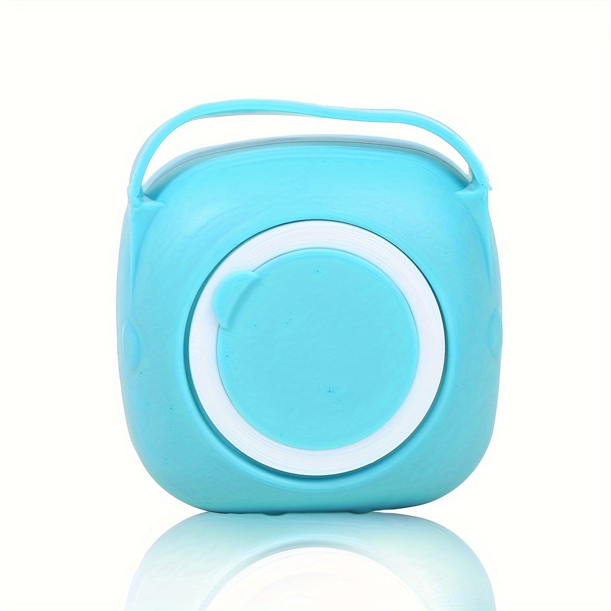 Cepillo de baño de silicona, 1 unidad, con tapa abierta y cerdas suaves, mango antideslizante, dispensador de jabón incorporado, para exfoliación y limpieza suave, sin fragancia, sin pilas, diseño divertido, ideal para viajes