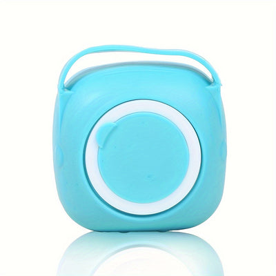 Cepillo de baño de silicona, 1 unidad, con tapa abierta y cerdas suaves, mango antideslizante, dispensador de jabón incorporado, para exfoliación y limpieza suave, sin fragancia, sin pilas, diseño divertido, ideal para viajes