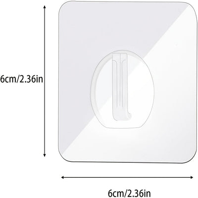 Ganchos de plástico autoadhesivos - 1/5/10/20 piezas, fácil instalación en pared, estilo moderno, transparentes, resistentes e impermeables para toallas, batas, llaves en cocina y baño