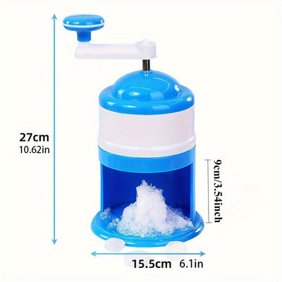 Molino de hielo manual y fabricante de nieve - Operación manual portátil, no se necesita electricidad, plástico ABS duradero, molinillo de hielo suave para cocina doméstica, uso al aire libre, fiestas y eventos, fabricación de hielo al aire libre, fabric