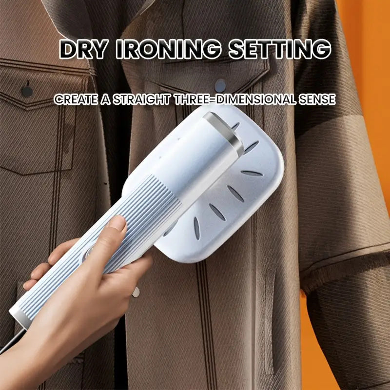 2 colores disponibles, plancha portátil de mano - plancha mini alimentada por USB, plancha de viaje para ropa, plancha mini portátil mejorada, secado rápido, limpieza en seco para el hogar y viajes, tamaño de viaje compacto, material plástico, adecuado p