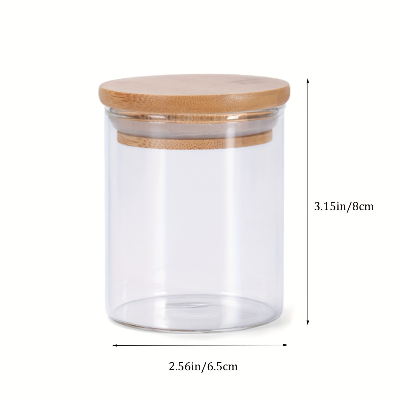 Juego de 12 Piezas con Tapa Selladora de Bambú y Etiqueta, Contenedores Grandes para Almacenamiento de Granos Comestibles Adecuados para Cocina Doméstica, Té, Café, Harina y Cereales