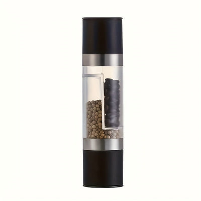 Molinillo de pimienta de doble cabezal, salero con múltiples cabezas, molinillo de condimentos para cocina de restaurante manual, sin suministro eléctrico ni batería, estante de especias de escritorio - Accesorios de cocina para vehículos recreativos