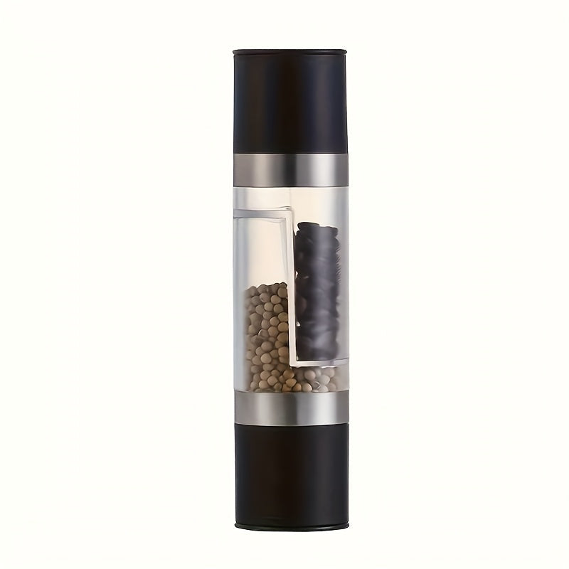 Molinillo de pimienta de doble cabezal, salero con múltiples cabezas, molinillo de condimentos para cocina de restaurante manual, sin suministro eléctrico ni batería, estante de especias de escritorio - Accesorios de cocina para vehículos recreativos