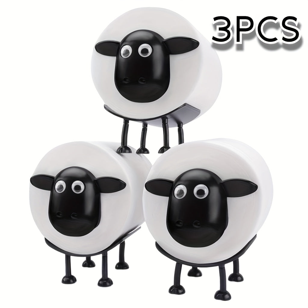 1/3 piezas - Soporte de papel higiénico con forma de animal lindo, soporte de papel higiénico divertido, soporte de papel higiénico de baño de pie, para decoración de baño