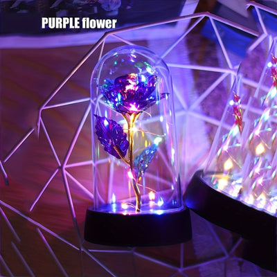 1 pieza de luz de rosa con batería compatible con 3 botones, incluye batería, iluminación decorativa, decoración de escena, decoración de habitaciones, decoración del hogar, decoración de oficinas, regalo de cumpleaños de San Valentín, fijo de iluminació