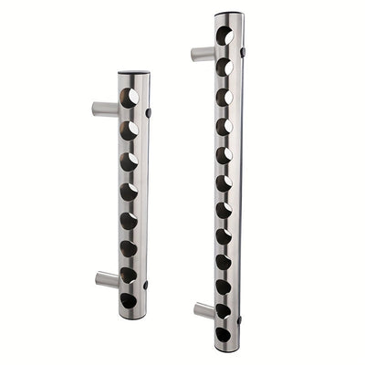 Soporte de Vino Minimalista de Acero Inoxidable para Montar en la Pared - Elegante y Práctico para Cocina y Comedor, Hogar, Sala de Estar