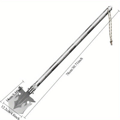 Paleta de Supervivencia Plegable Militar con Bolsa de Almacenamiento - Herramienta Táctica de Acero Inoxidable, Ideal para Camping, Jardinería, Aventuras en la Playa y Emergencias, Perfecta para Todas las 11 Fiestas