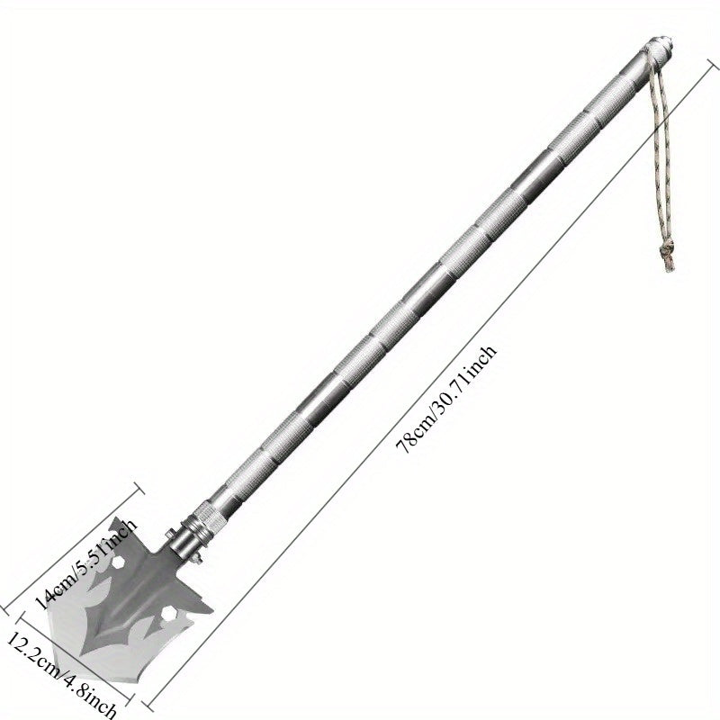 Paleta de Supervivencia Plegable Militar con Bolsa de Almacenamiento - Herramienta Táctica de Acero Inoxidable, Ideal para Camping, Jardinería, Aventuras en la Playa y Emergencias, Perfecta para Todas las 11 Fiestas