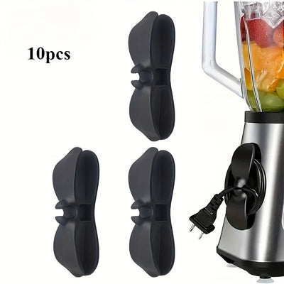 10pcs Organizador de Cables de Plástico para Electrodomésticos de Cocina, Soporte de Gestión de Cables para Freidora de Aire y Máquina de Café, Enrollador de Cables que Ahorra Espacio, No Requiere Batería, Organizadores y Almacenamiento de Cocina